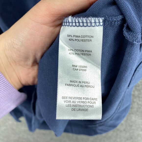 Travis Mathew Polo Shirt Men 2XL Blue Button Up Collared Short Sleeve Cotton - Picture 4 of 7